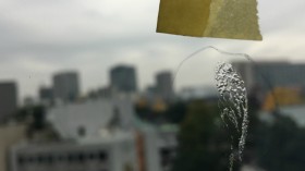 新築ビル溶接痕